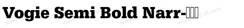 Vogie Semi Bold Narr字体转换